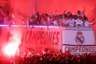 Real Madridte şampiyonluk kutlamaları