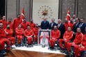 Cumhurbaşkanı Erdoğan, şampiyonları ağırladı