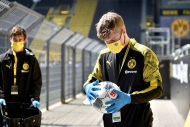Bundesligada objektiflere yansıyan koronavirüs önlemleri