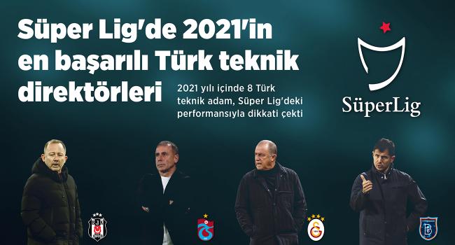 İnfografik: Süper Lig'de 2021'in en başarılı Türk teknik direktörleri Görseli