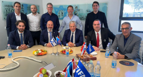 Yardımcı'dan İsrail Futbol Federasyonu Başkanı'na ziyaret