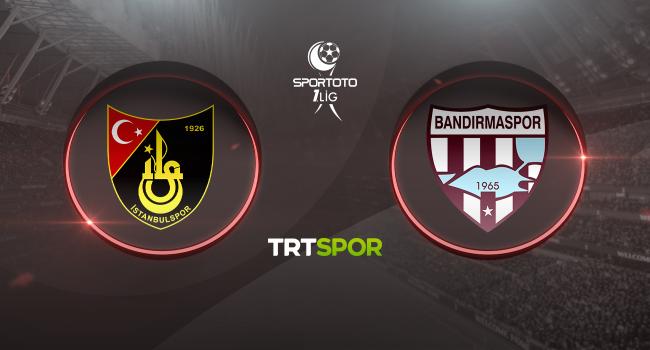 İstanbulspor - Bandırmaspor maçı TRT SPOR'da Görseli
