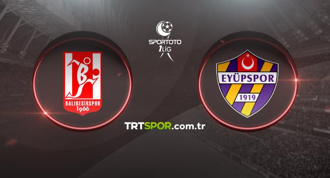 Balıkesirspor-Eyüpspor maçı trtspor.com.tr'de Görseli