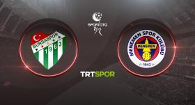 Bursaspor - Menemenspor maçı TRT SPOR'da