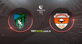 Kocaelispor - Adanaspor maçı Trtspor.com.tr'de