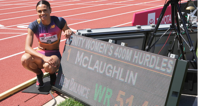 McLaughlin, dünya rekorunu geliştirdi Görseli
