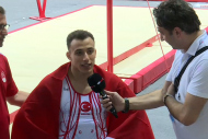 Milli cimnastikçi Adem Asil'den bireysel tasnifte altın madalya
