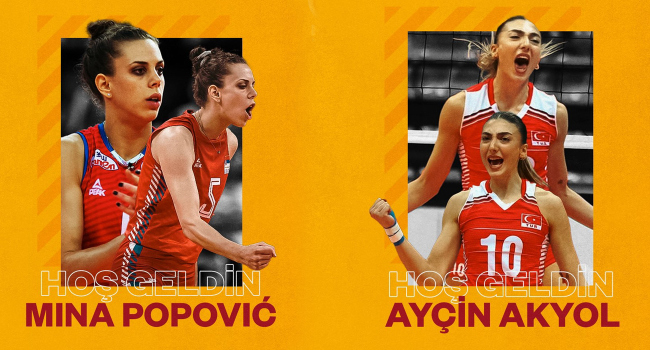 Mina Popovic ve Ayçin Akyol Galatasaray'da Görseli