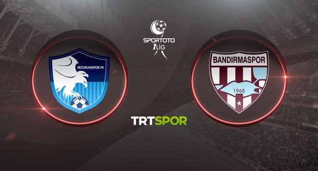 Erzurum FK - Bandırmaspor maçı TRT SPOR&#039;da