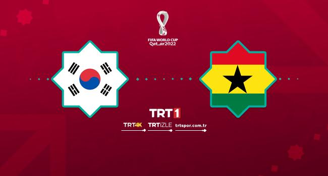 Güney Kore - Gana maçı TRT 1&#039;de