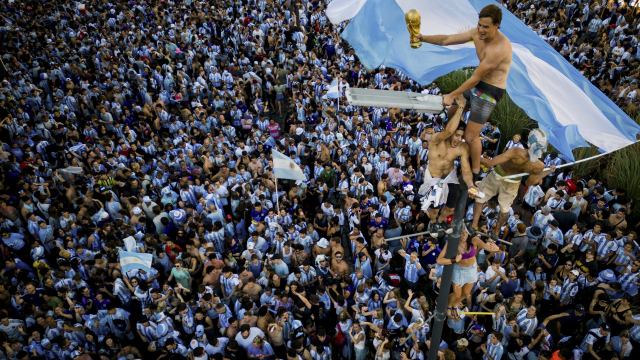 Buenos Aires'te Dünya Kupası coşkusu