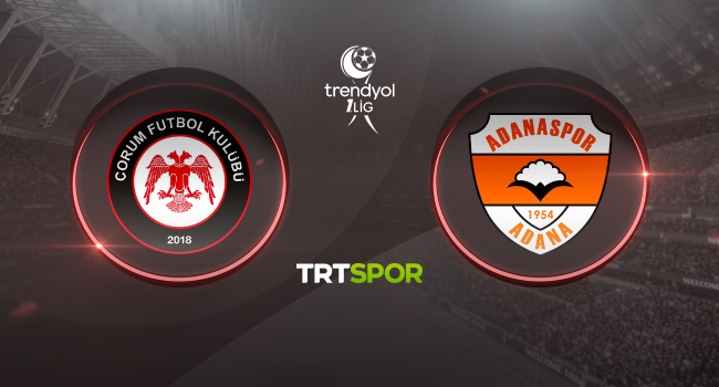 Ahlatcı Çorum FK - Adanaspor maçı TRT SPOR'da Görseli