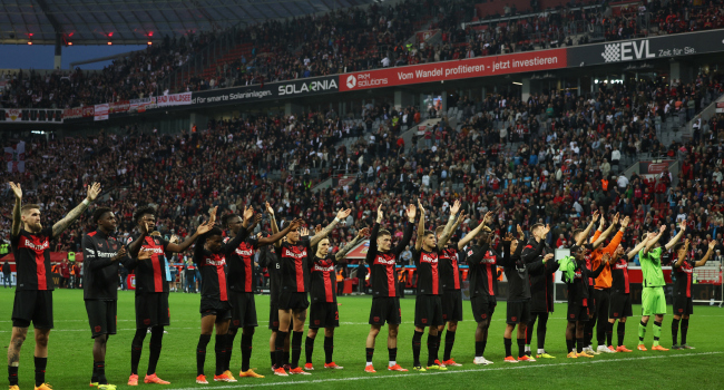 Leverkusen tarihi seriyi 46'ya çıkardı Görseli