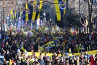 Fenerbahçe taraftarı yürüdü